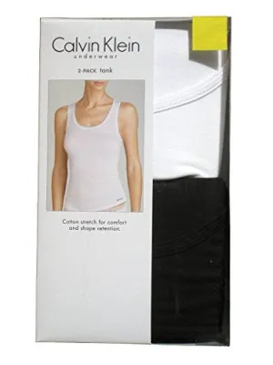 2 Pack Tank Tops Black & White Small