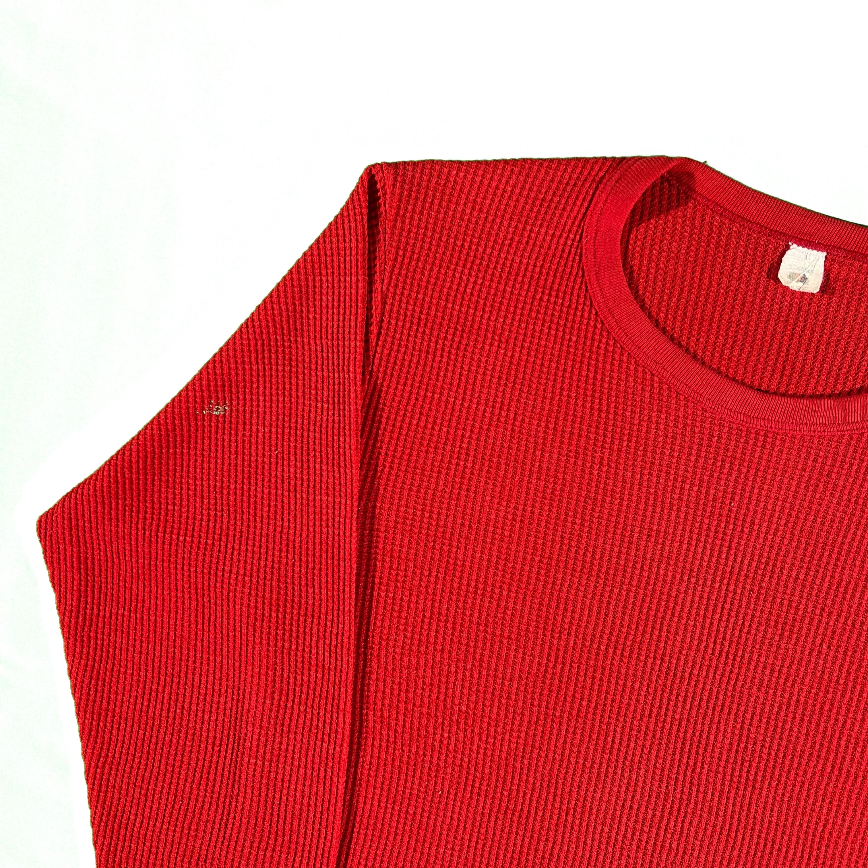 70s FOTL Waffle Knit Thermal- L