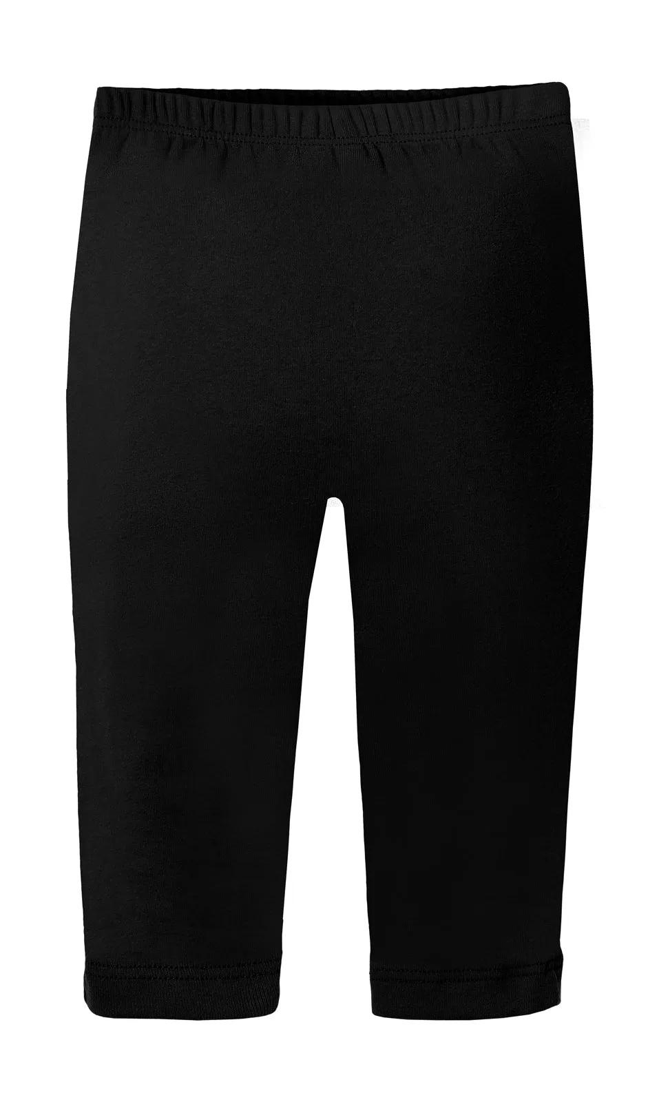 Baby Ruffle Butt Soft Cotton Leggings | Black