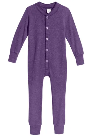 Boys and Girls Soft & Cozy Thermal One- Piece Union Suit  | Purple