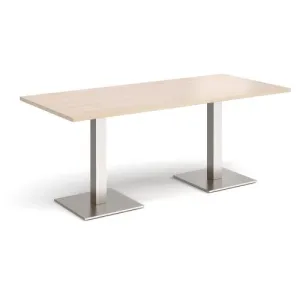 Brescia rectangular dining table with square bases