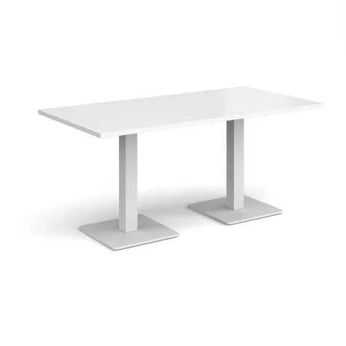 Brescia rectangular dining table with square bases