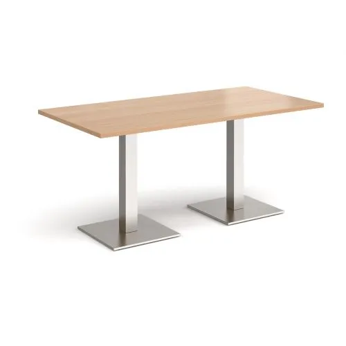 Brescia rectangular dining table with square bases