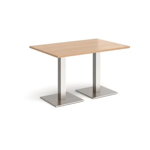 Brescia rectangular dining table with square bases