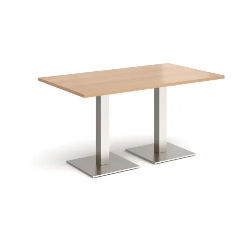 Brescia rectangular dining table with square bases