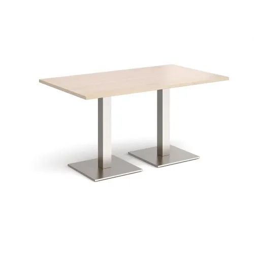 Brescia rectangular dining table with square bases