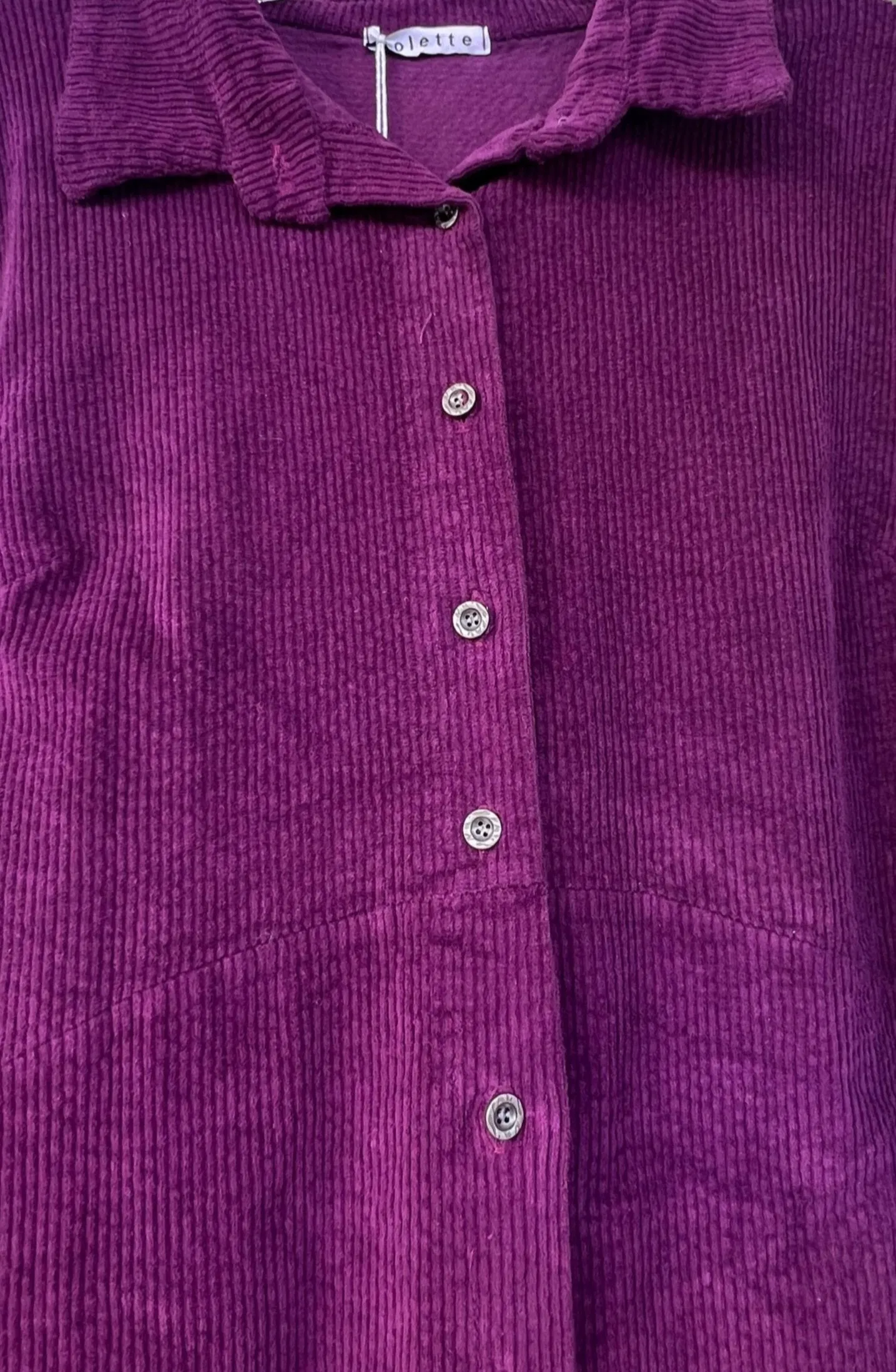 Button Front Corduroy Duster Sale