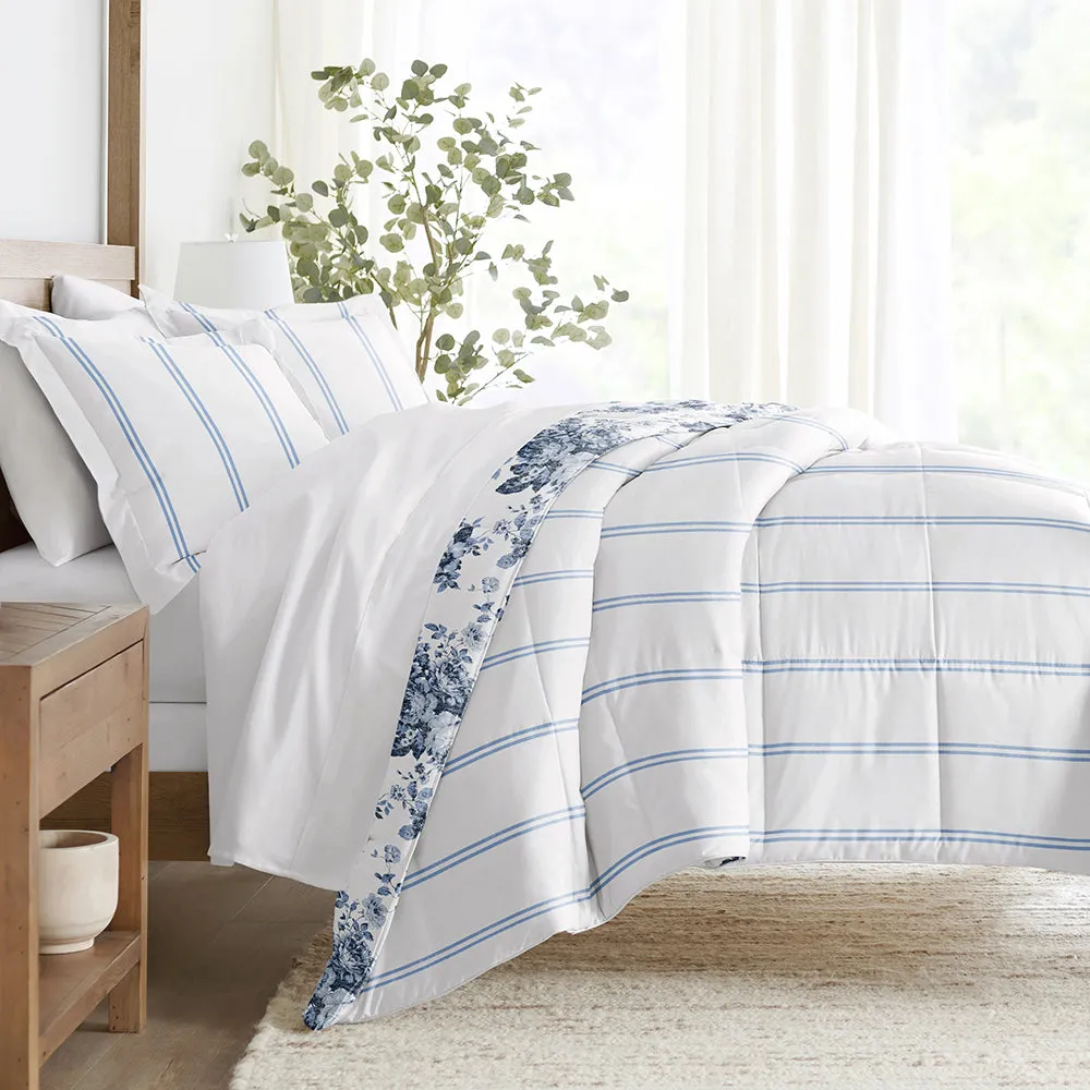 Cabbage Rose Reversible Down-Alternative Comforter Set - 12 Days of Deals