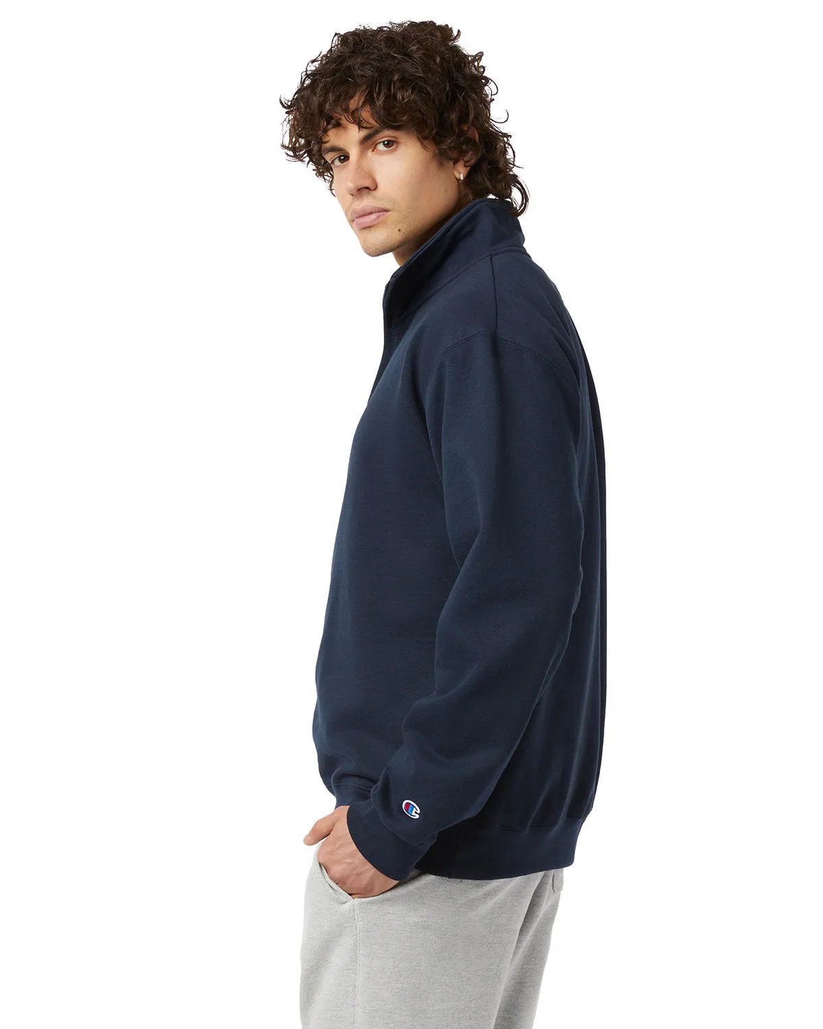 Champion Men's Powerblend® Quarter-Zip Pullover