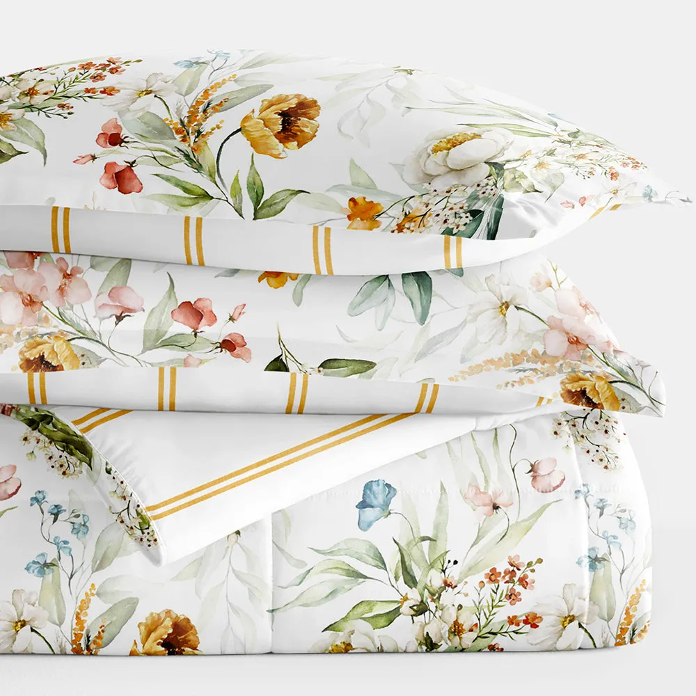 Chintz Floral Reversible Down-Alternative Comforter Set - 12 Days of Deals