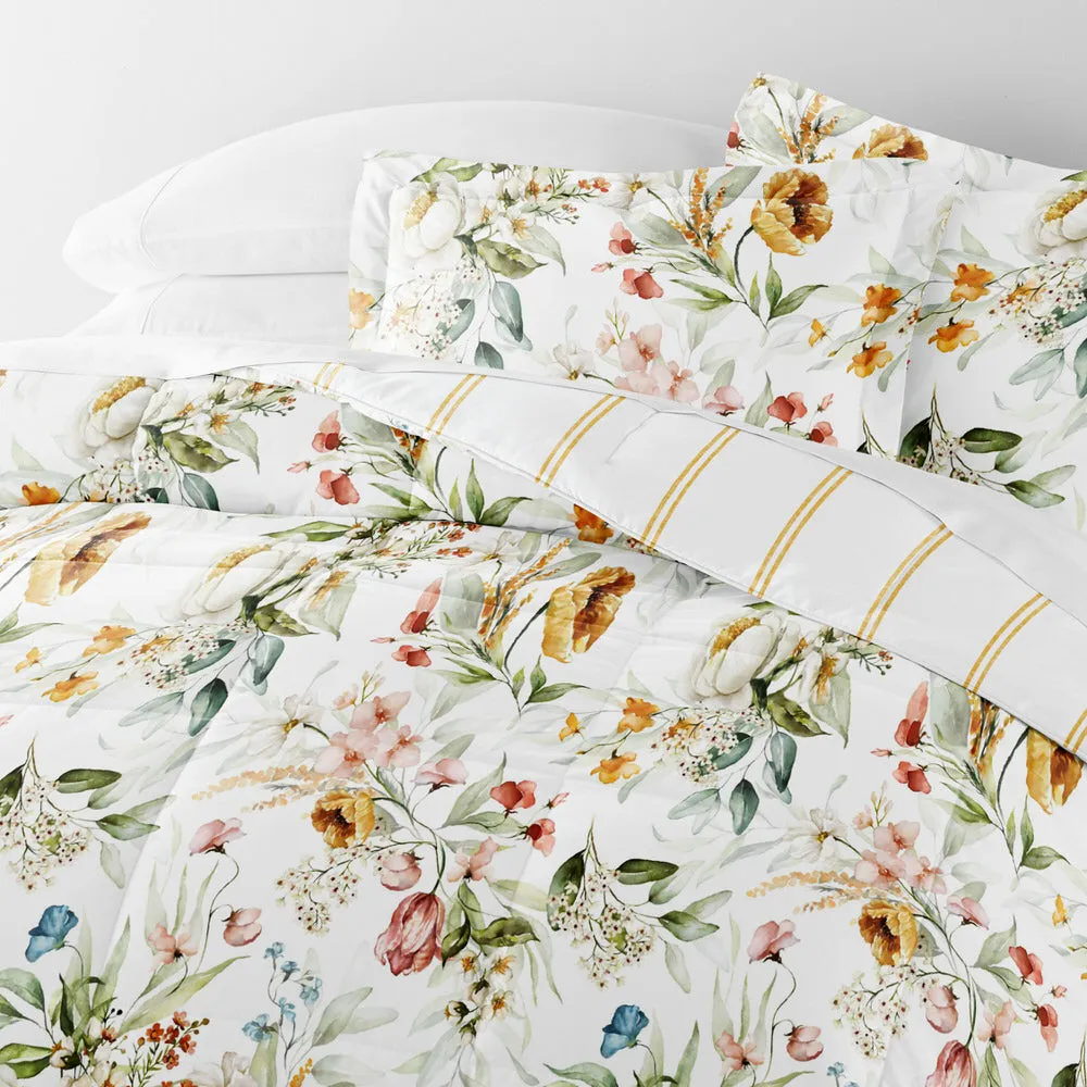 Chintz Floral Reversible Down-Alternative Comforter Set - 12 Days of Deals