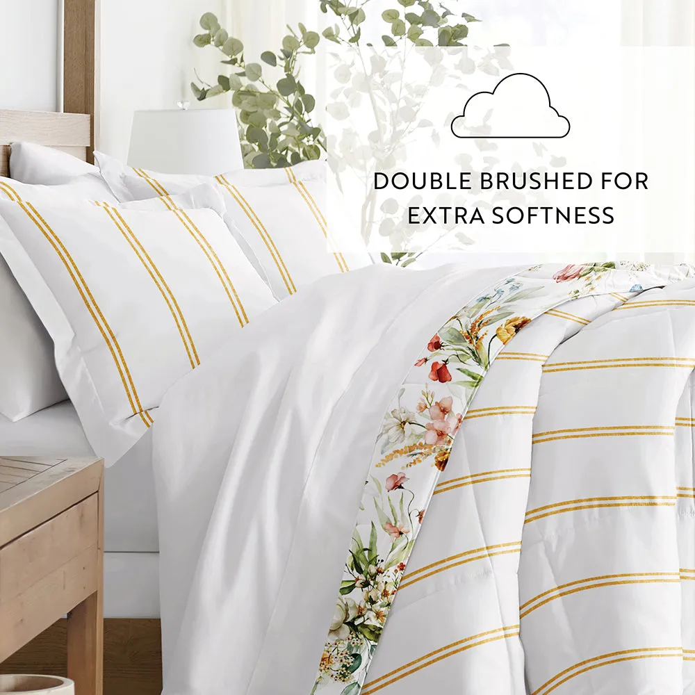 Chintz Floral Reversible Down-Alternative Comforter Set - 12 Days of Deals