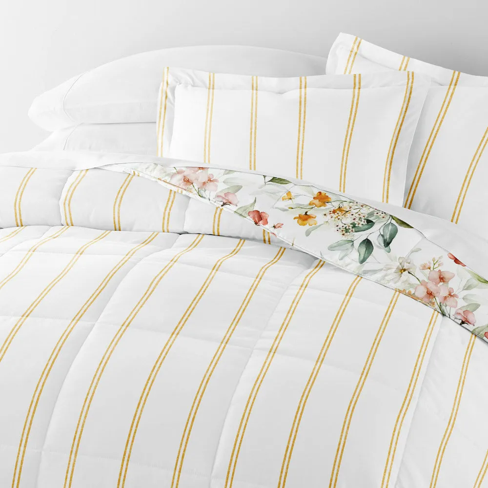 Chintz Floral Reversible Down-Alternative Comforter Set - 12 Days of Deals