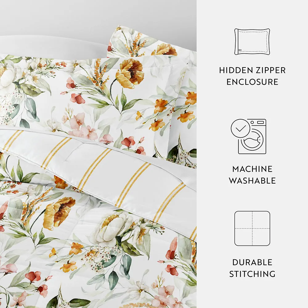 Chintz Floral Reversible Down-Alternative Comforter Set - 12 Days of Deals