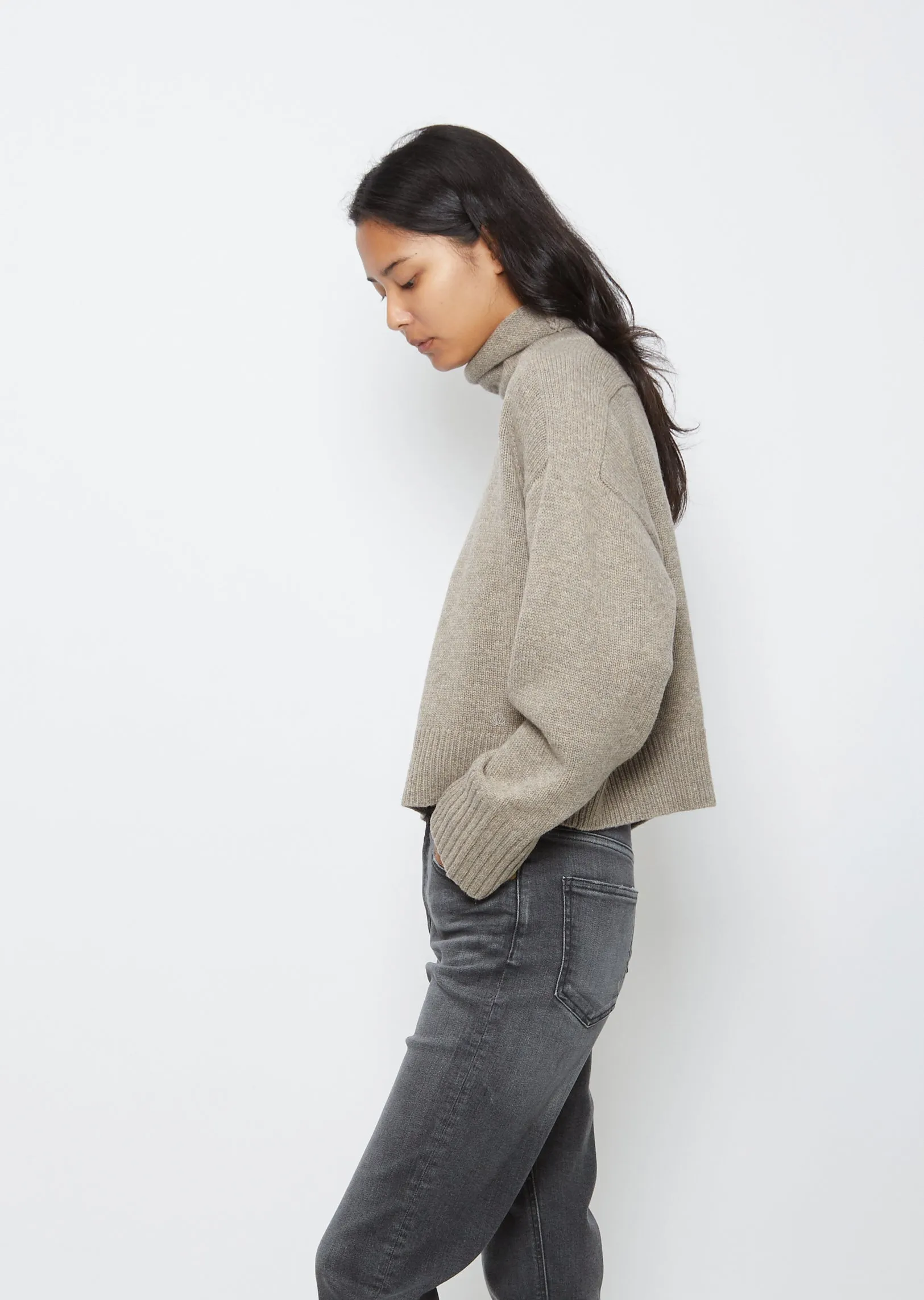 Collar Sweater — Ashes Melange