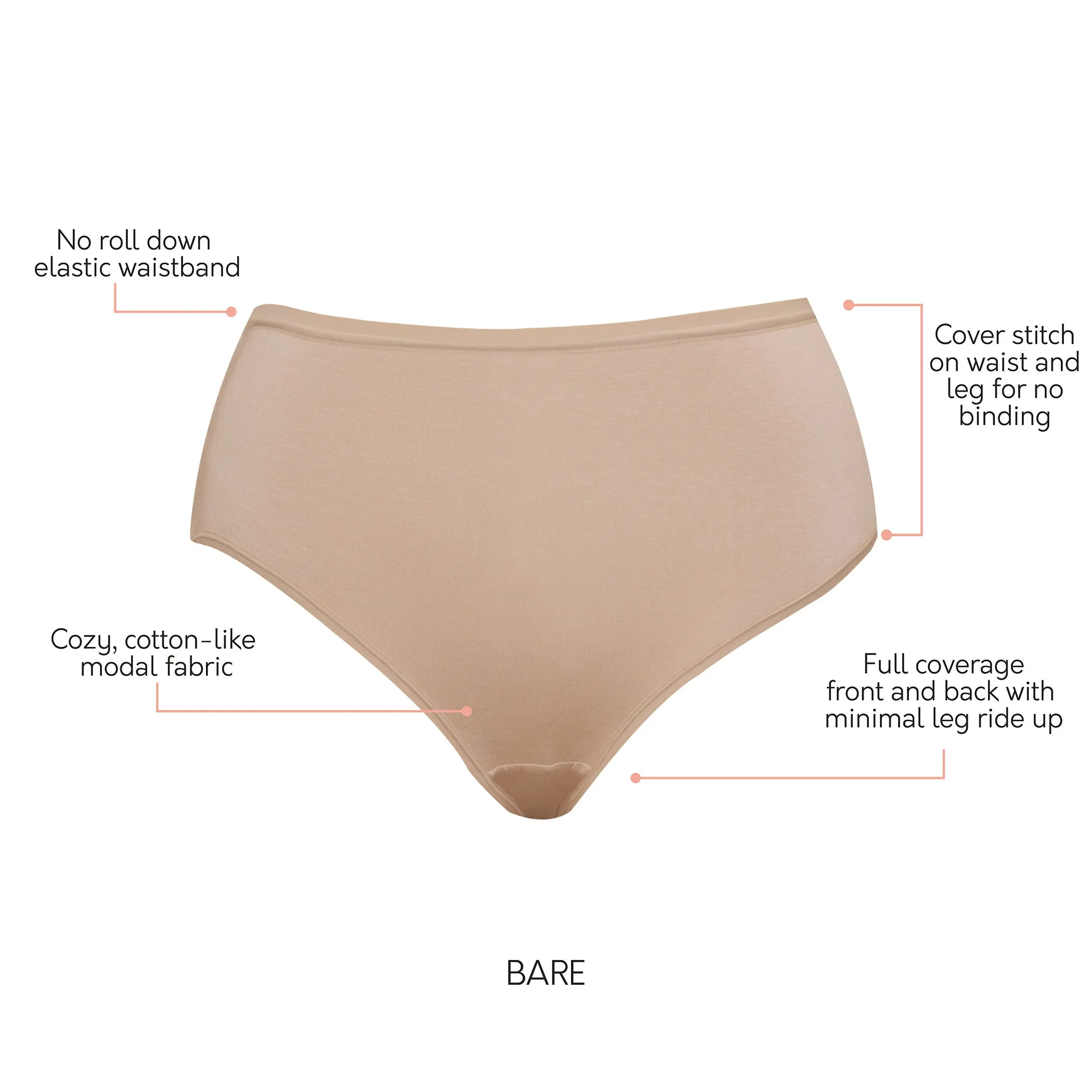 Cozy Brief - Bare