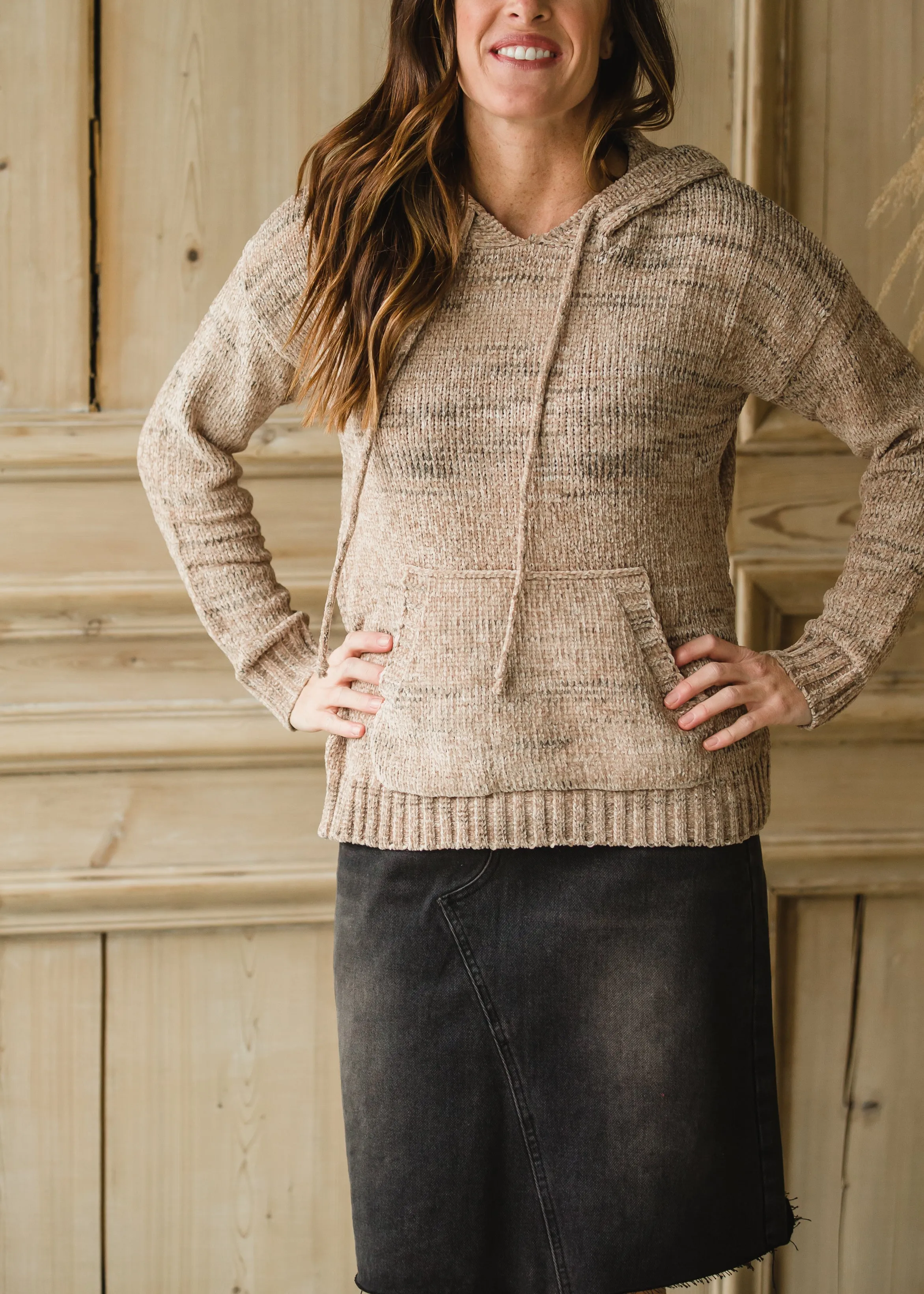 Cozy Chenille Hooded Sweater - FINAL SALE