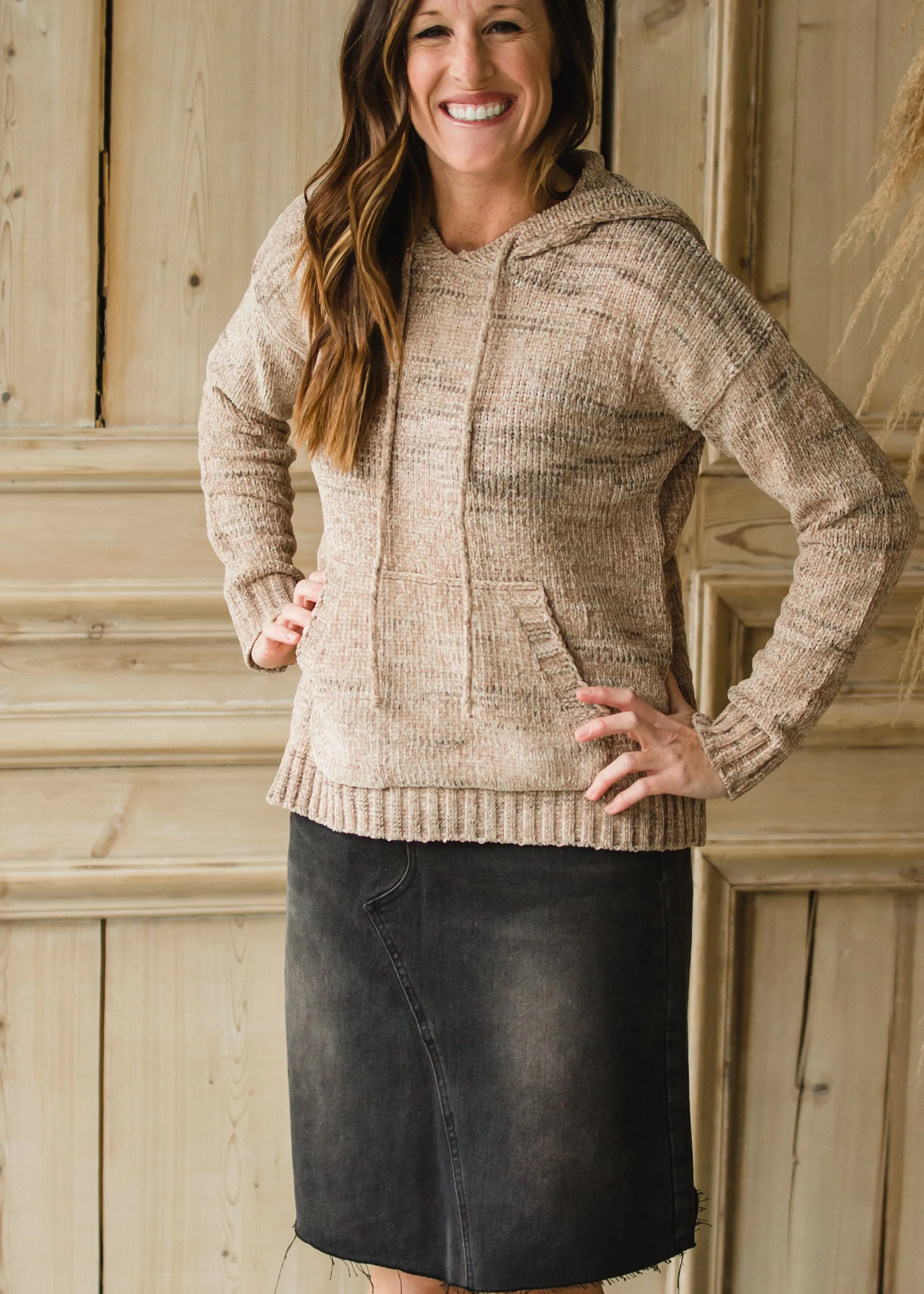 Cozy Chenille Hooded Sweater - FINAL SALE