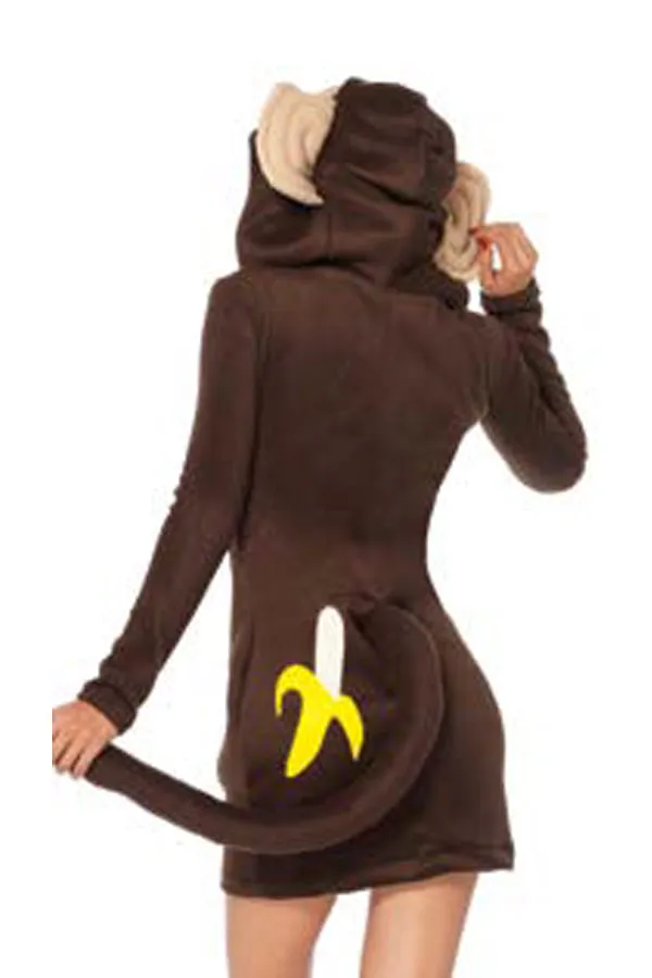 Cozy Monkey Costume with Cheeky Banana Accent