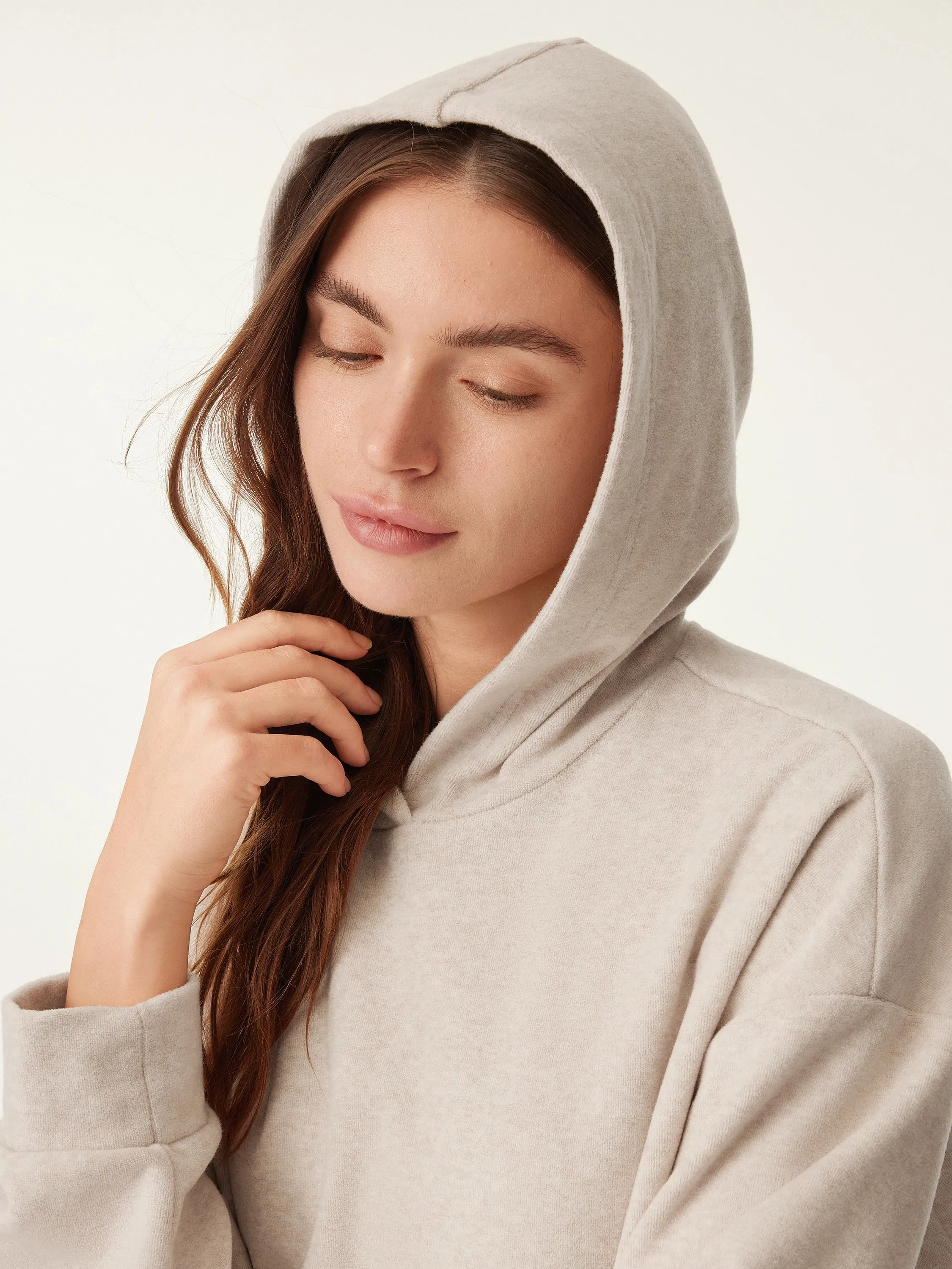 Cozy Towel-Knit Kangaroo Hoodie