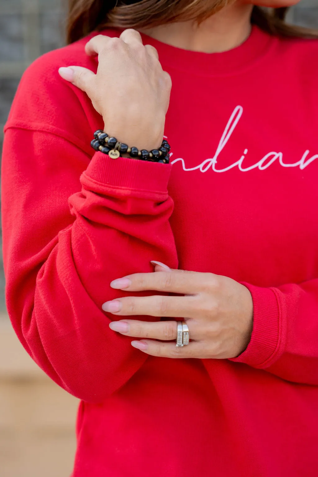 Cursive Indiana Graphic Crewneck