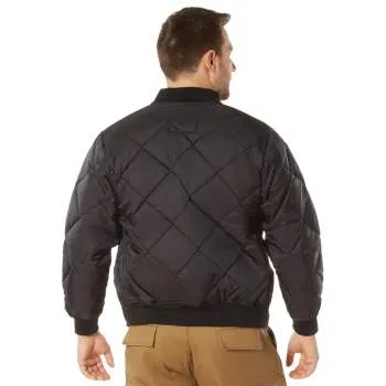 Diamond Quilted Flight Jacket