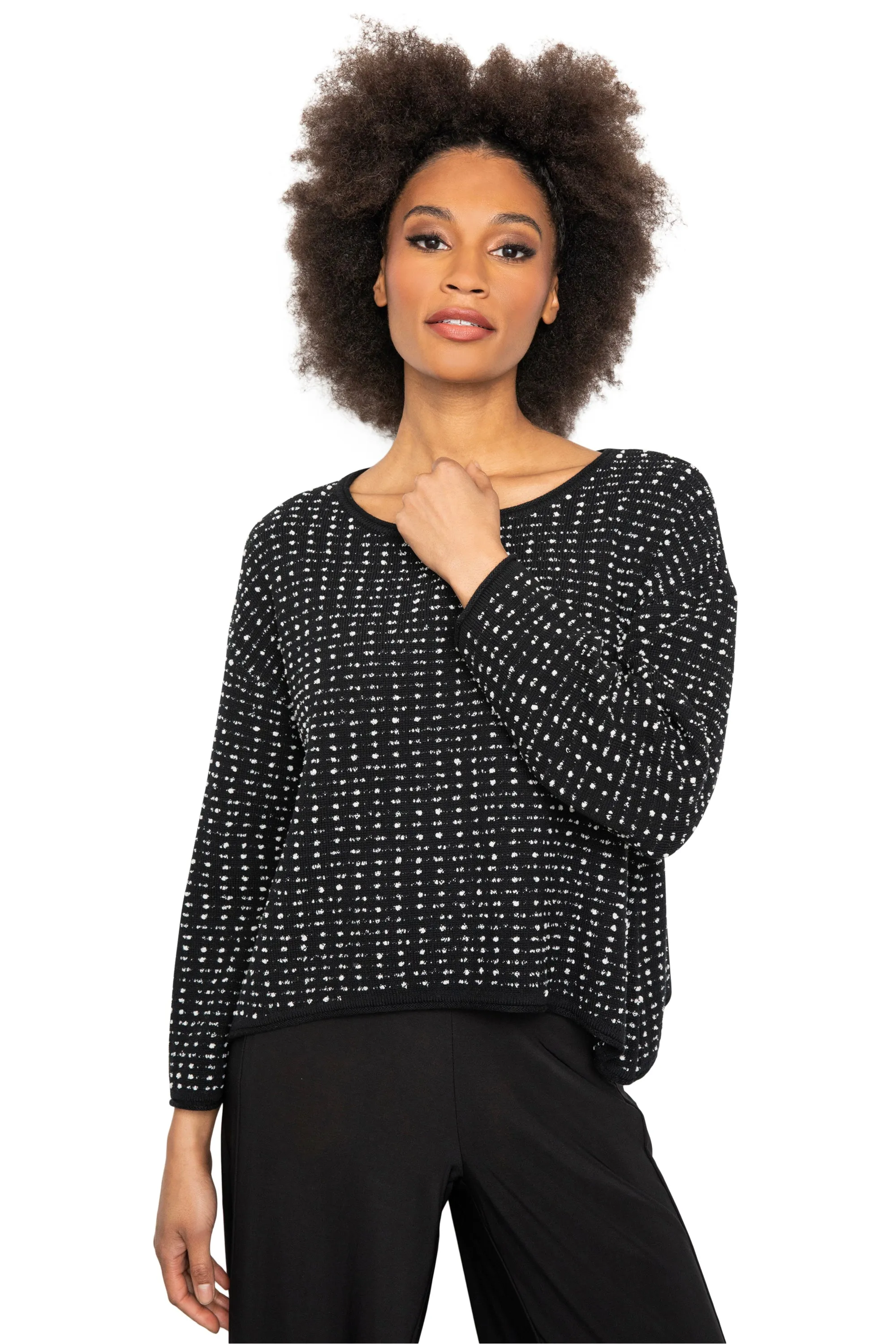 Dot Dash Swing Sweater