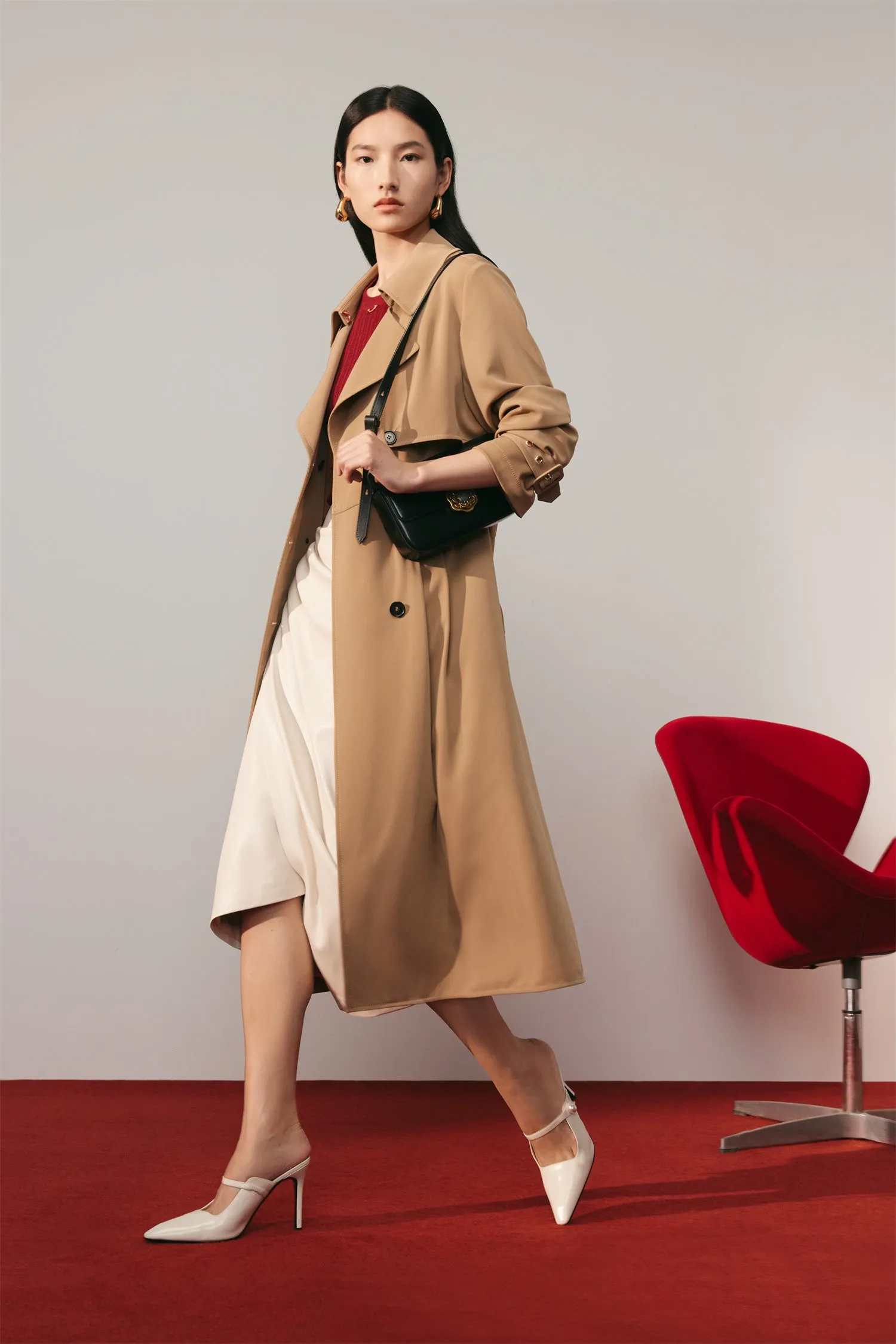 EP YAYING Khaki Trench Coat EGJAA7405AE