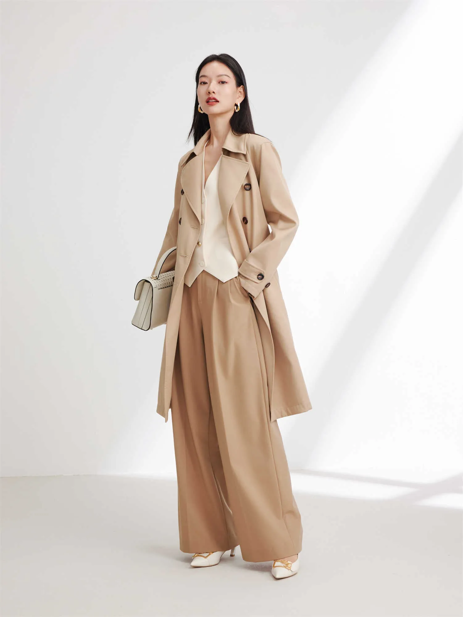 EP YAYING Mid-length Trench Coat EGJPS7301AE