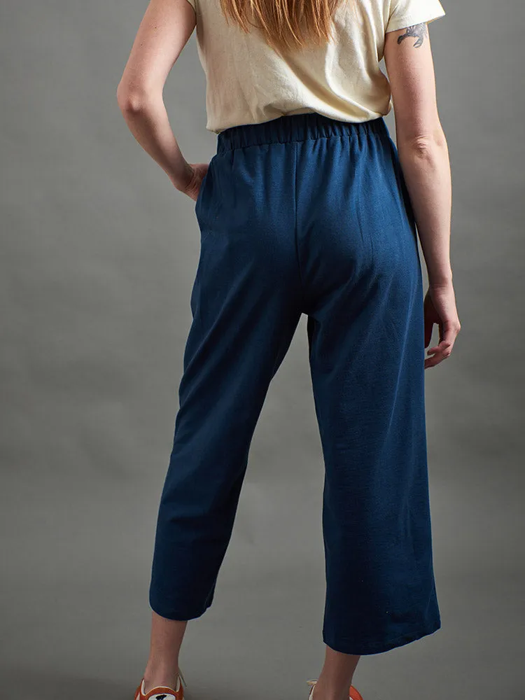 Fae Wide-Leg Pant in Blue