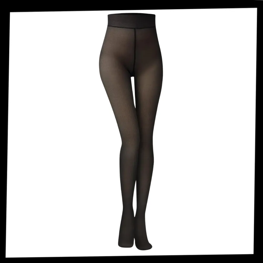 Fake Translucent Fleece Lined Tights