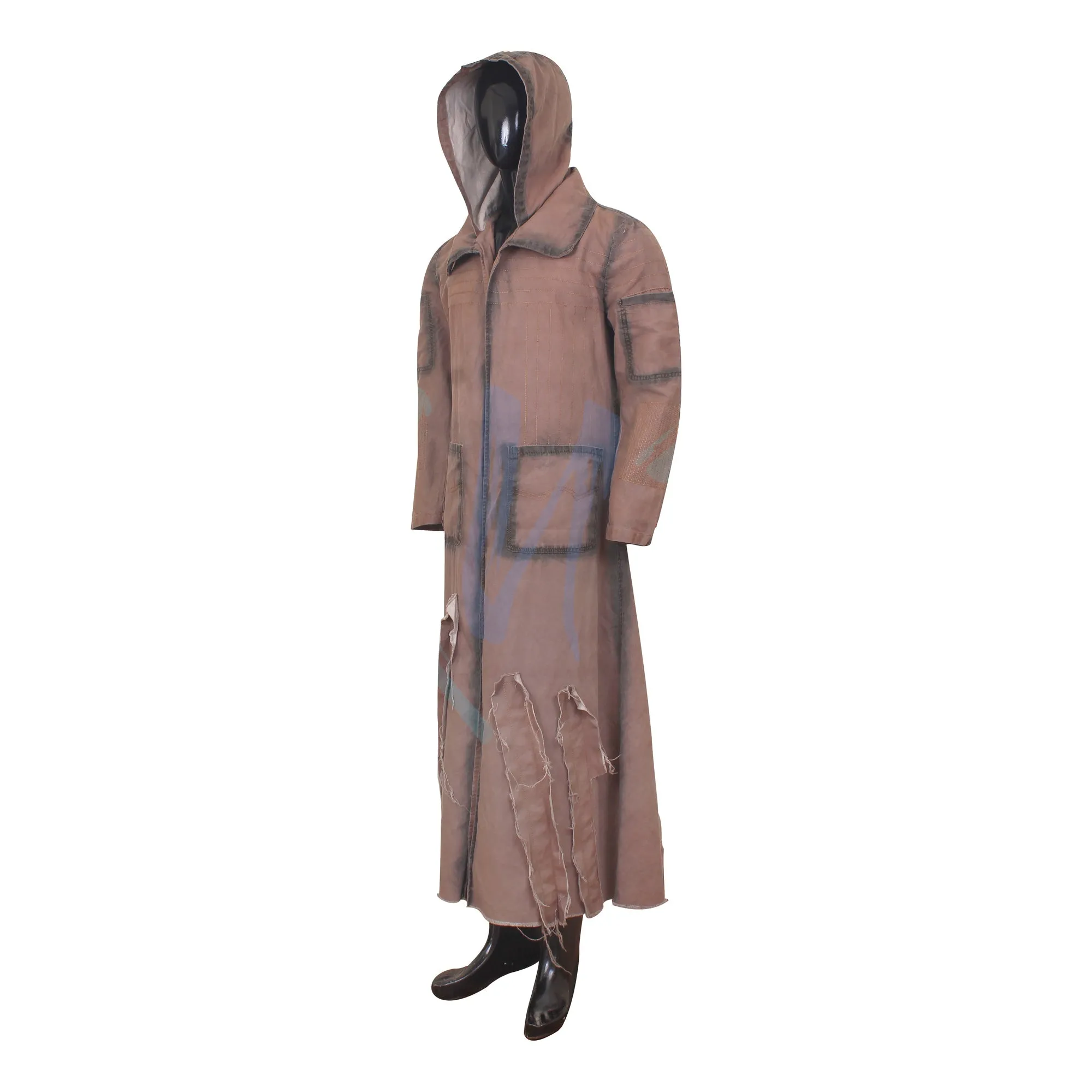 FO Inspired Trench coat - Ghoul Cosplay Outwear - Post Apocalyptic costume