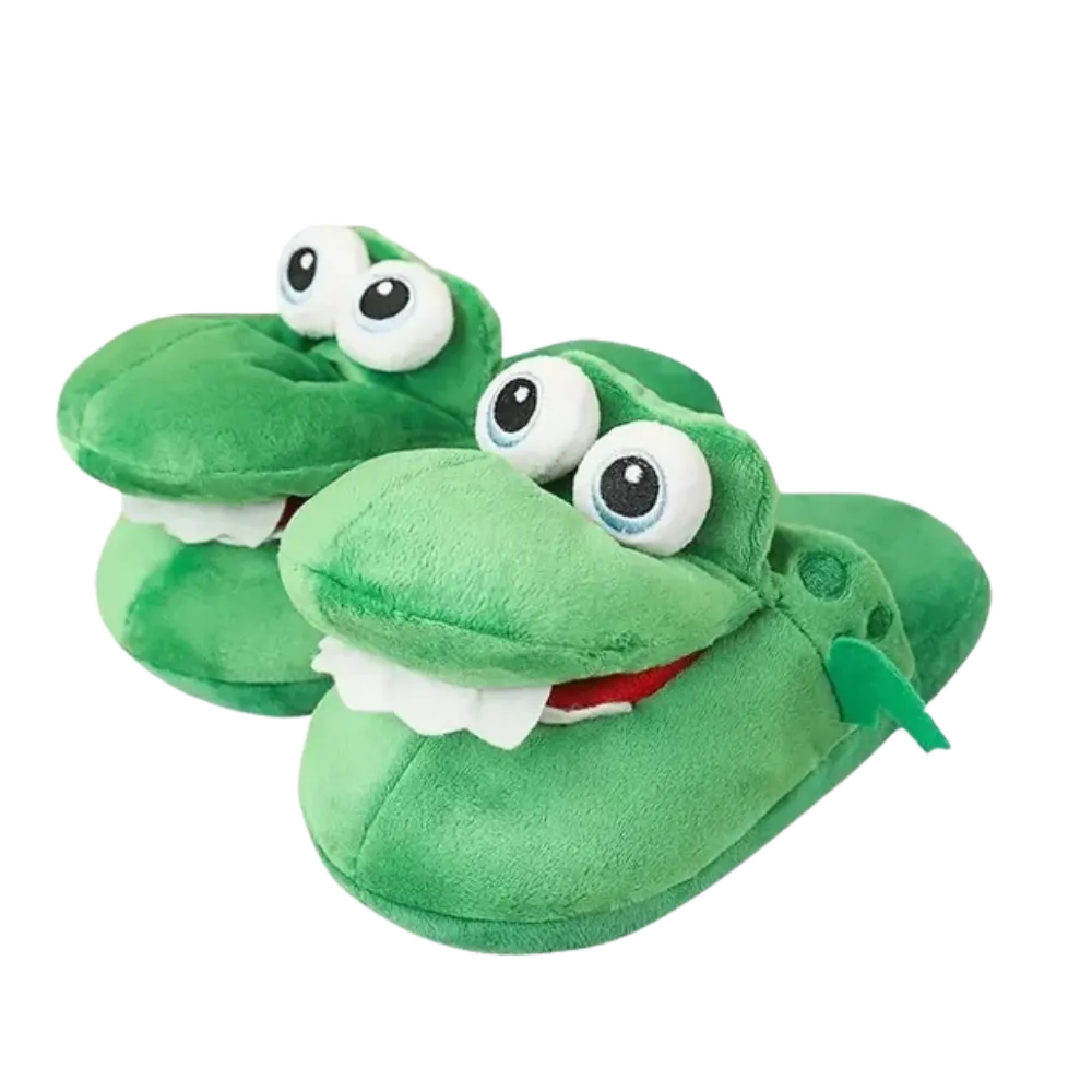 Fun Cozy Crocodile Slippers