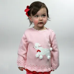 Girls Poodle Sweater