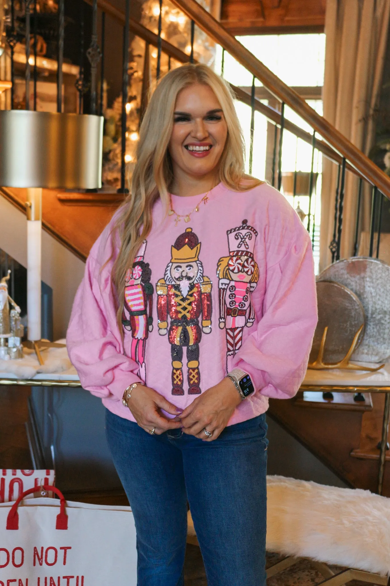 Holiday Magic Nutcracker Pink Sweatshirt