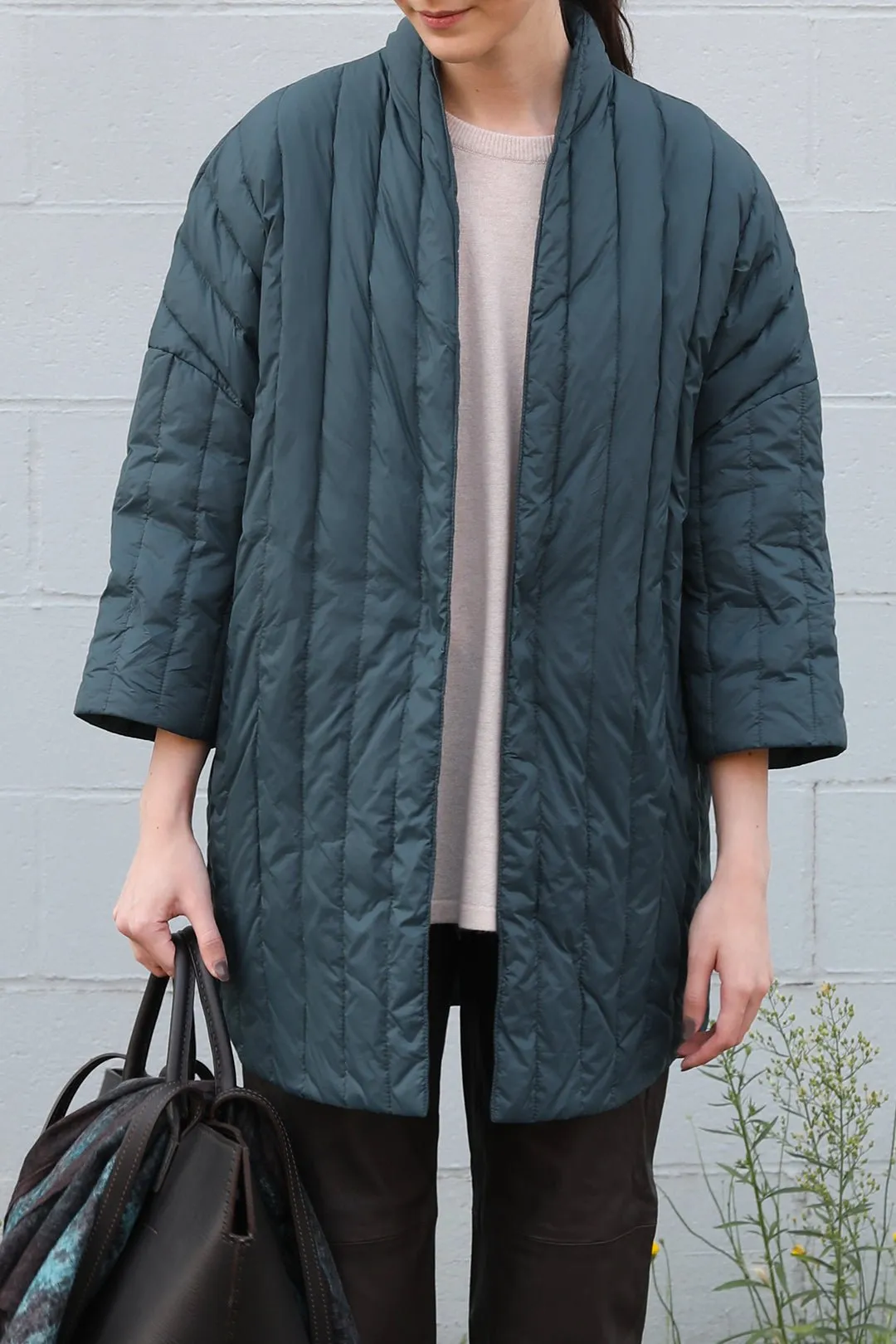 KIMONO BARN COAT IN GOOSE DOWN