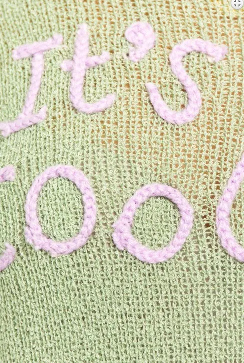 Lightweight Sweater, "It's cool to be kind"