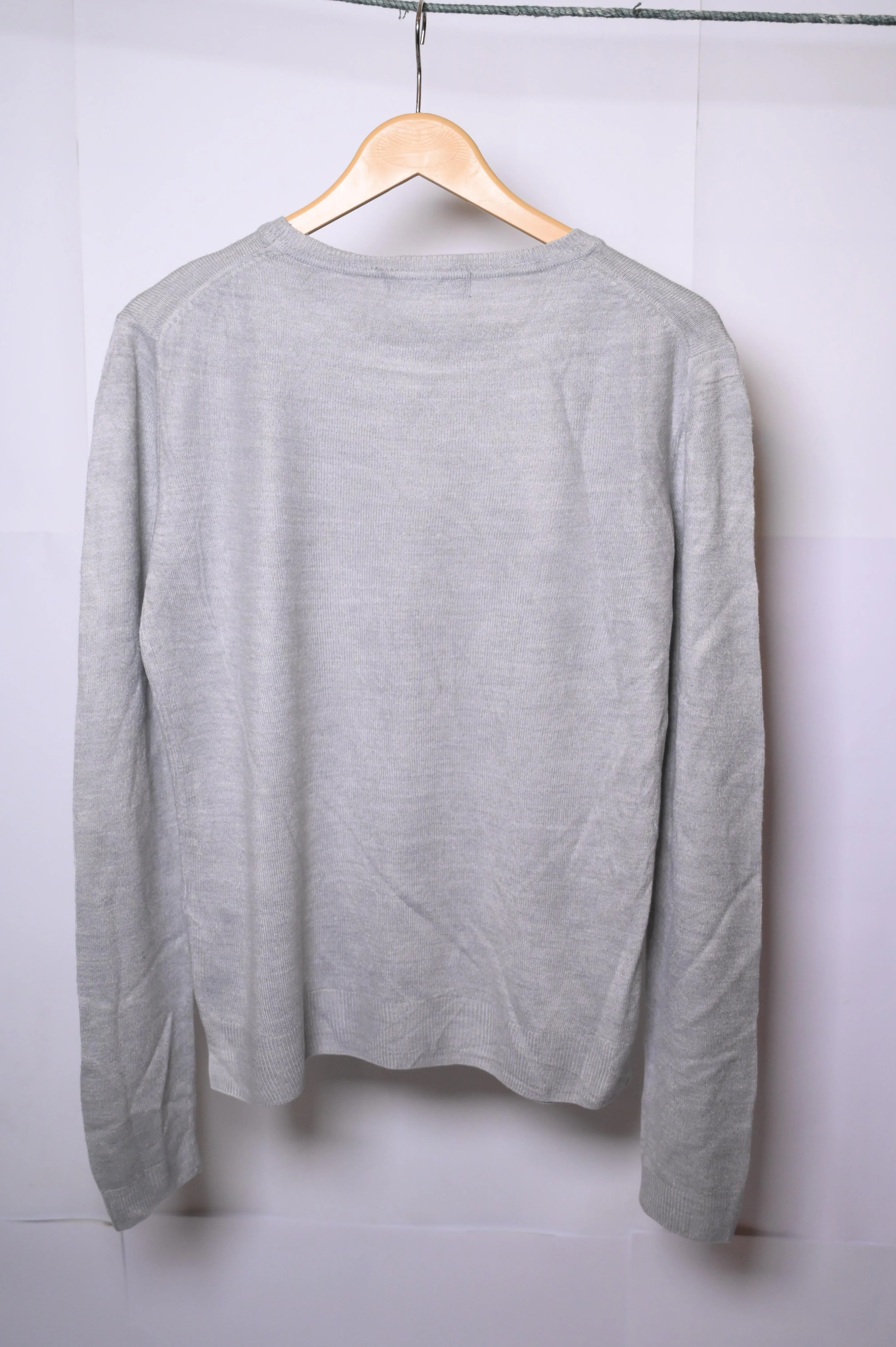 M&S Light Grey Viscose Sweater