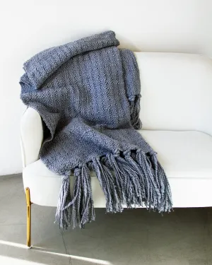 Mar Merino Wool and Cotton Throw Blanket