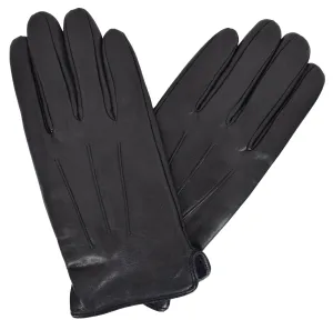 Mens Genuine Black Leather Gloves Soft Lambskin Winter Casual Plain Gloves Pair MGP02