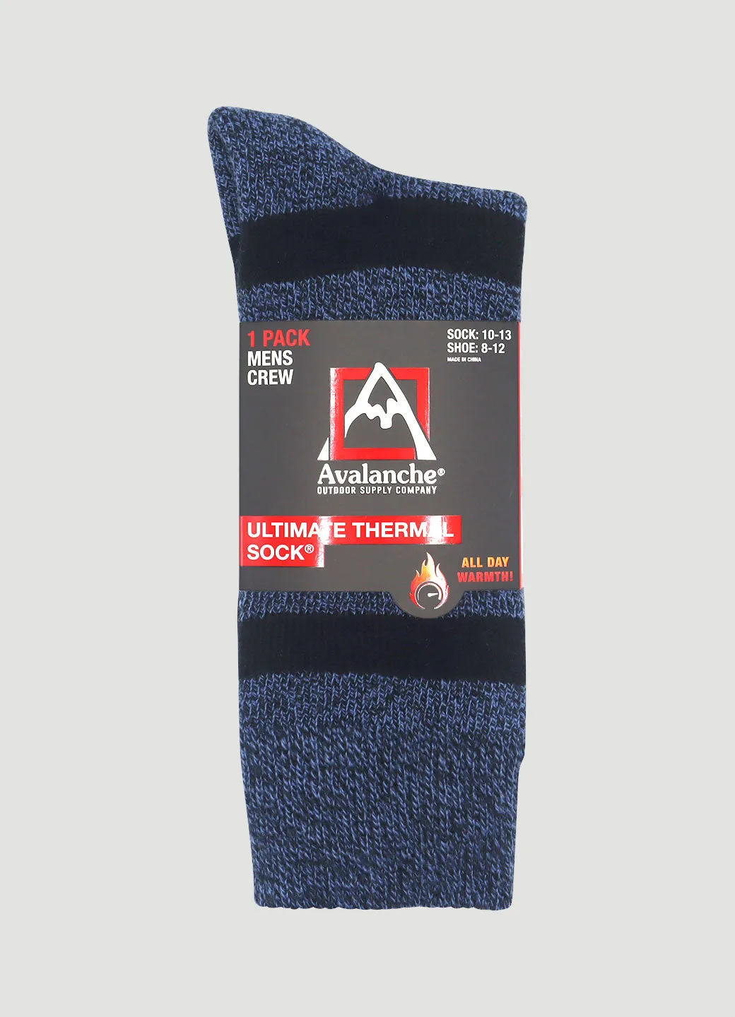 Men's Striped Ultimate Thermal Crew Socks