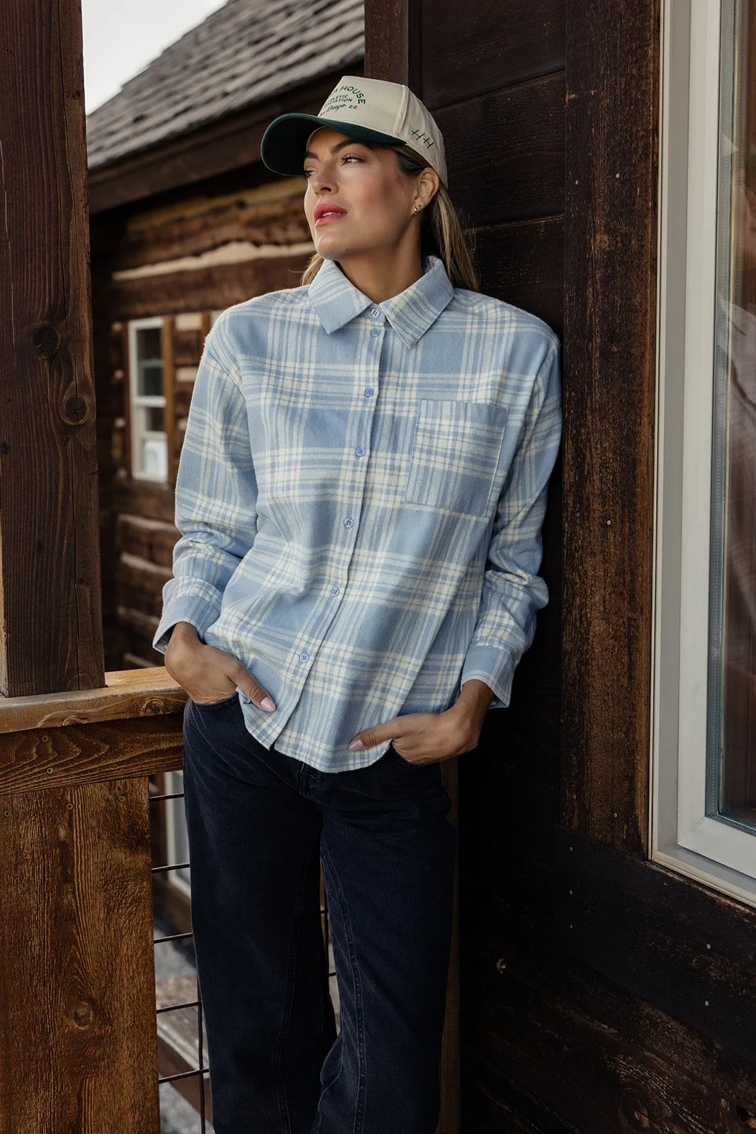 Midnight Haze Plaid Button Down