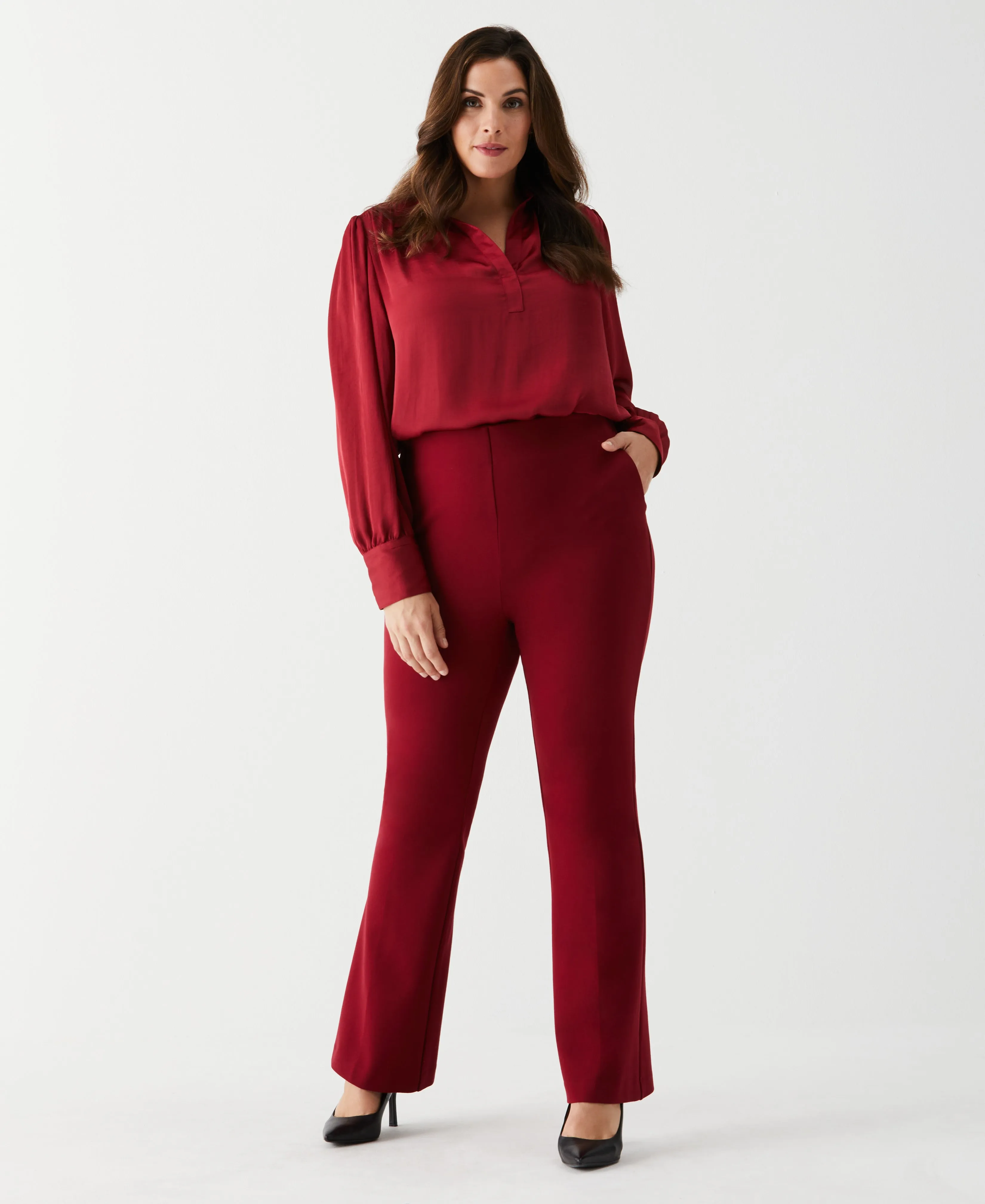 Plus Size Ponte Boot Cut Pant