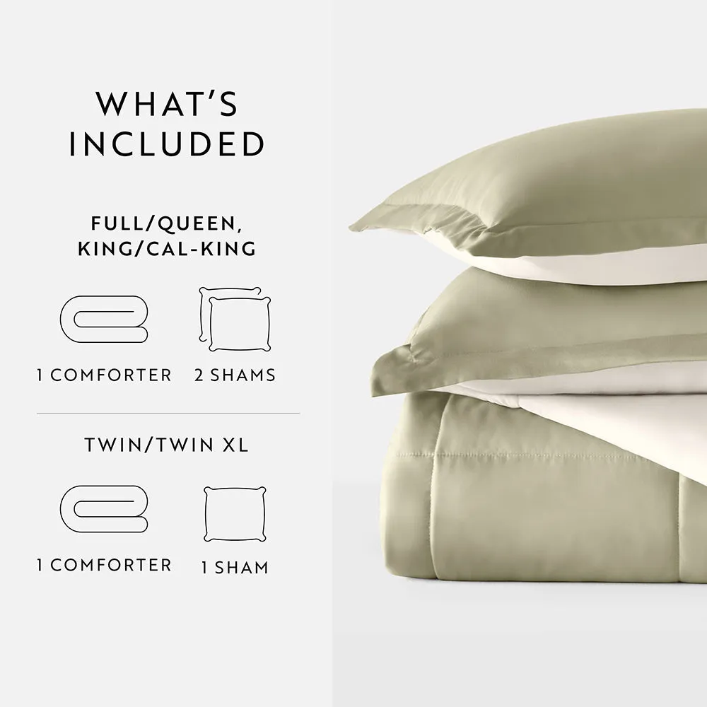 Reversible Down-Alternative Comforter Set - 12 Days of Deals