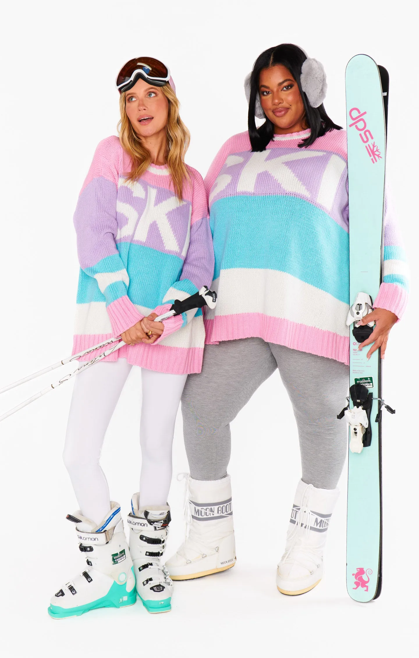 Ski in Sweater ~ Pastel Multi Knit