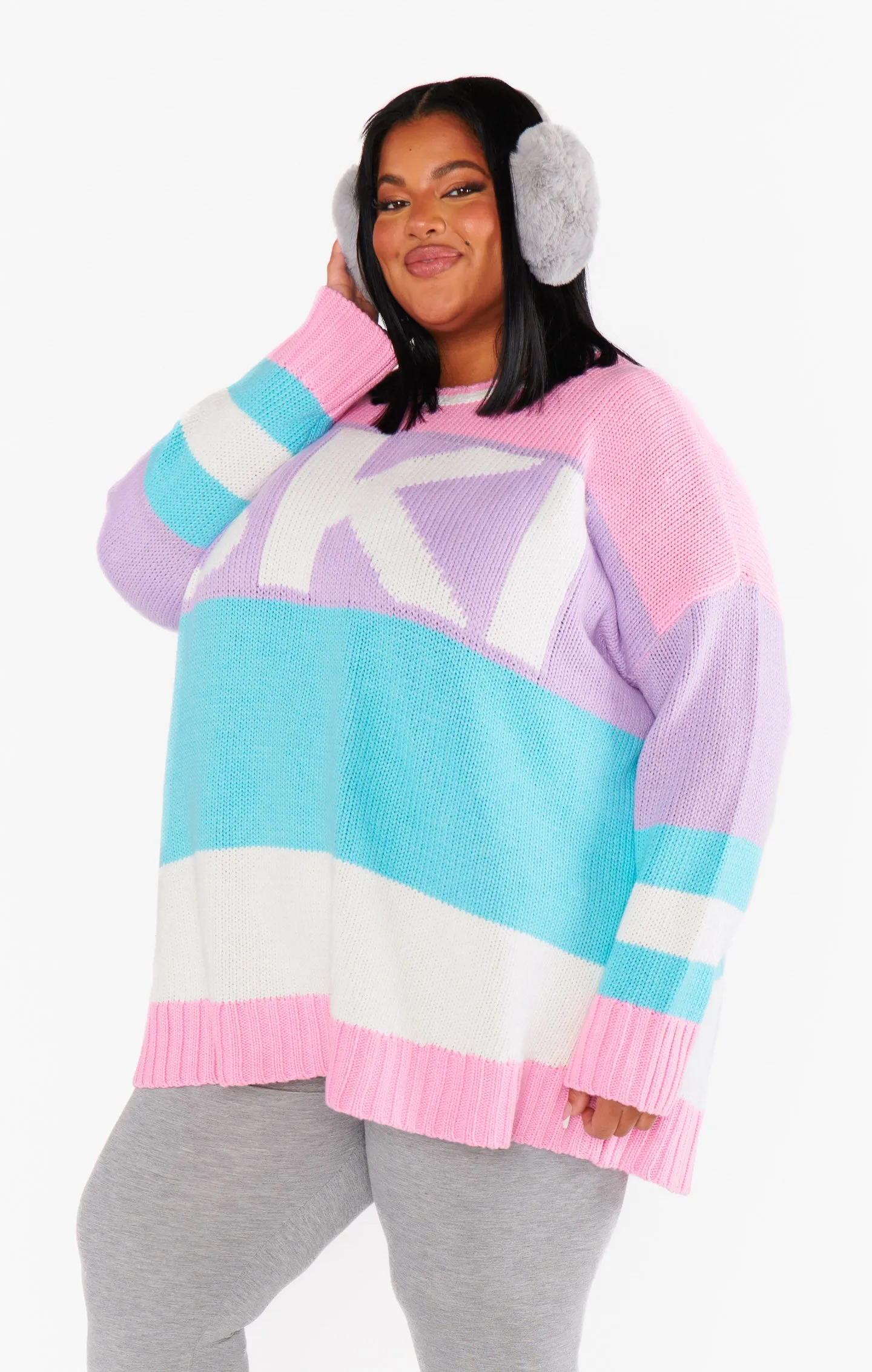 Ski in Sweater ~ Pastel Multi Knit