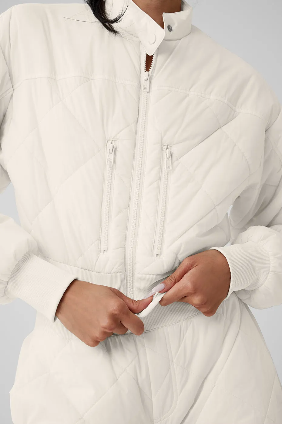 Snowrider Puffer Jacket - Ivory