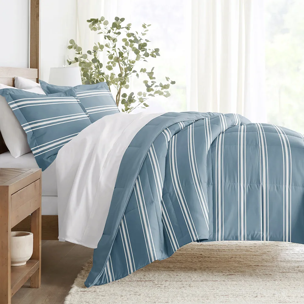 Soft Stripe Reversible Down-Alternative Comforter Set - 12 Days of Deals