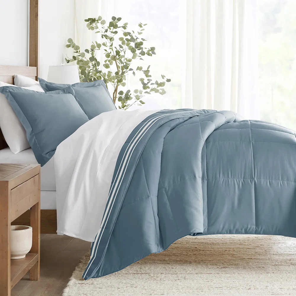 Soft Stripe Reversible Down-Alternative Comforter Set - 12 Days of Deals