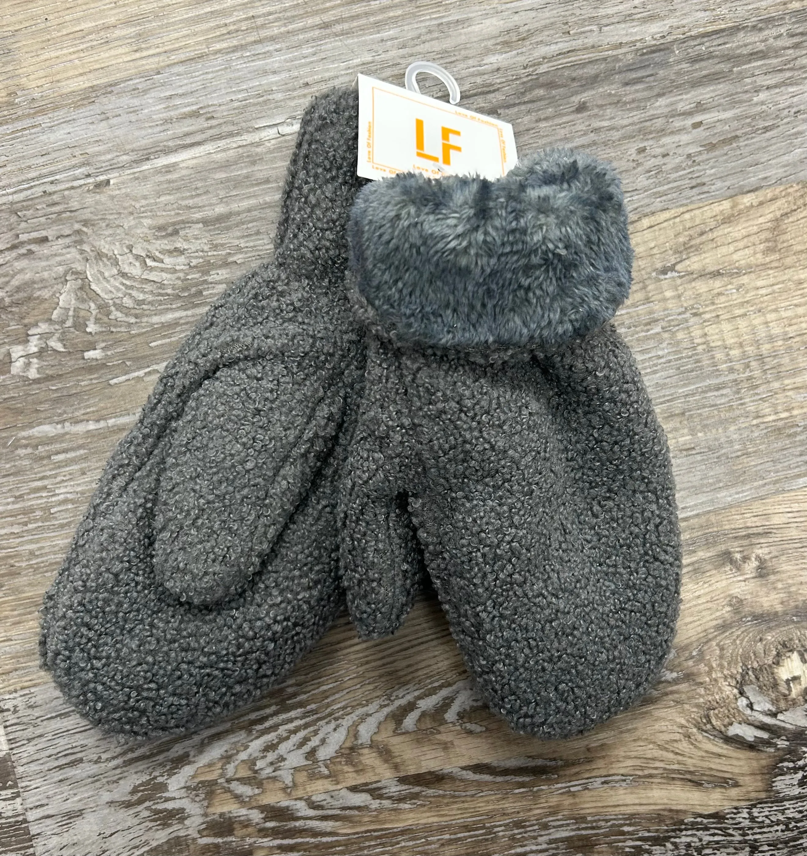 Teddy Bear Fleece Lined Mittens